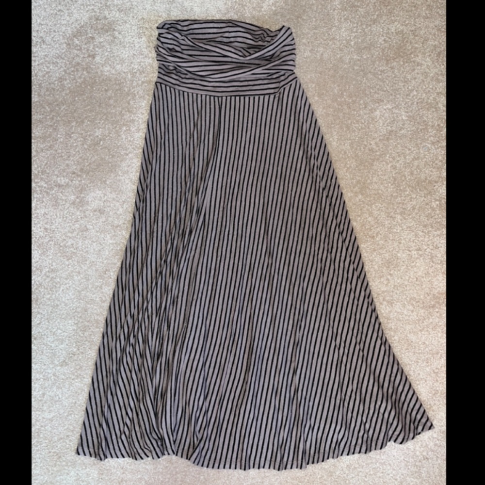 Striped Black and White Women's Skirt